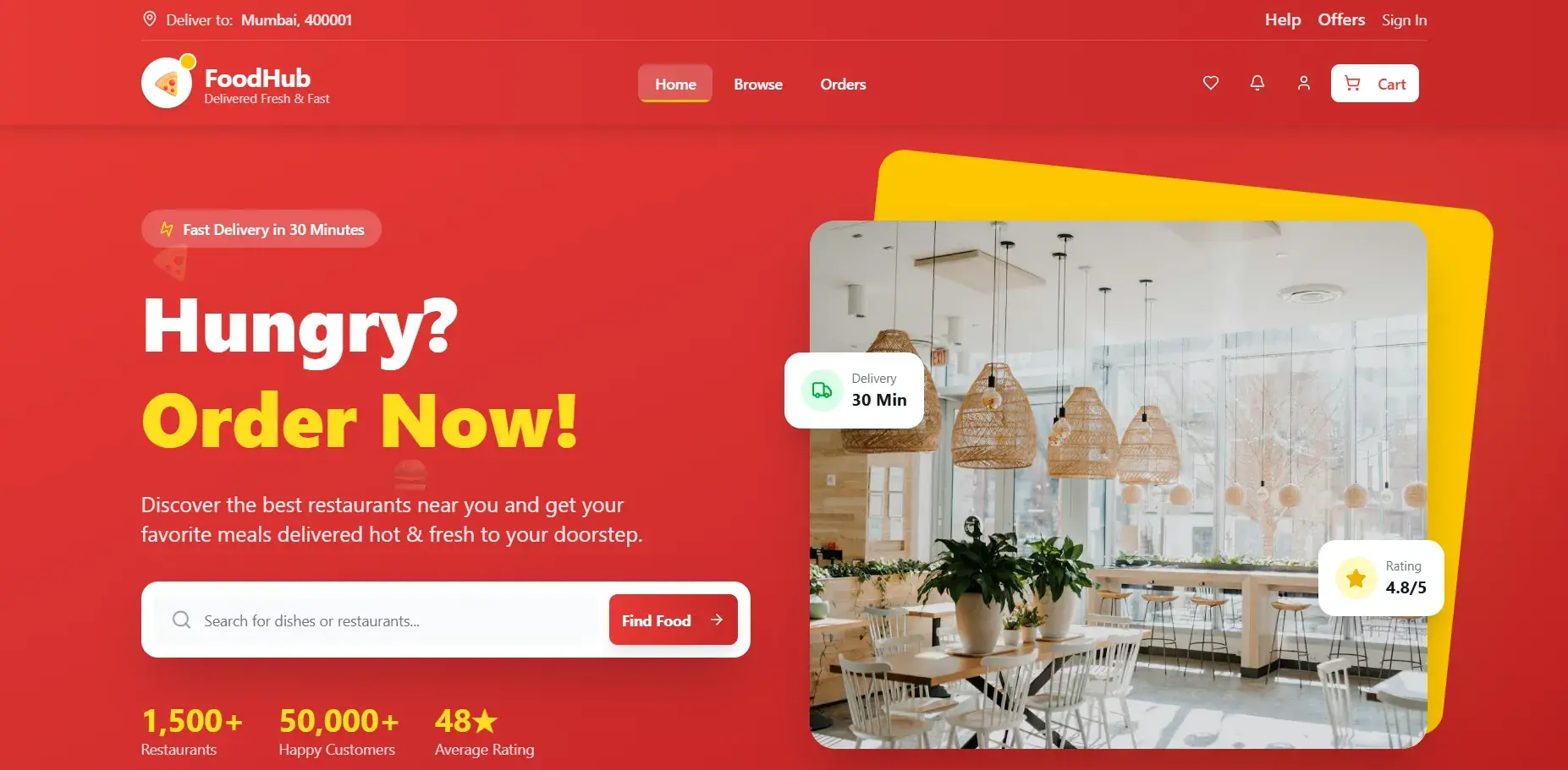 Foodhub project preview