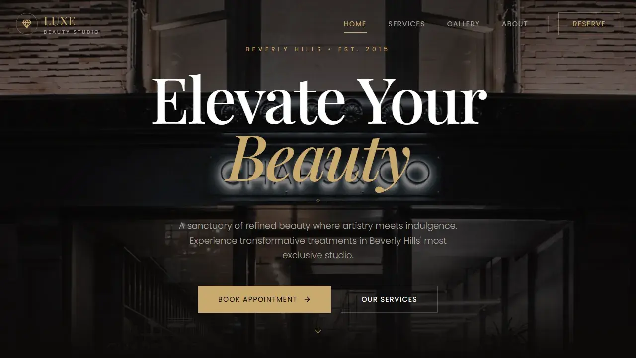 Luxury Salon project preview